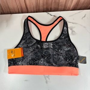 Champion Black and Coral Sports Bra